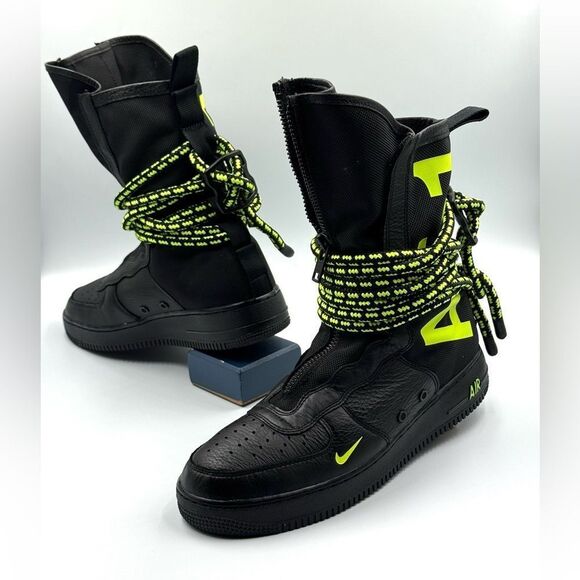 Nike SF Air Force 1 High 'Black Volt' - Picture 8 of 12
